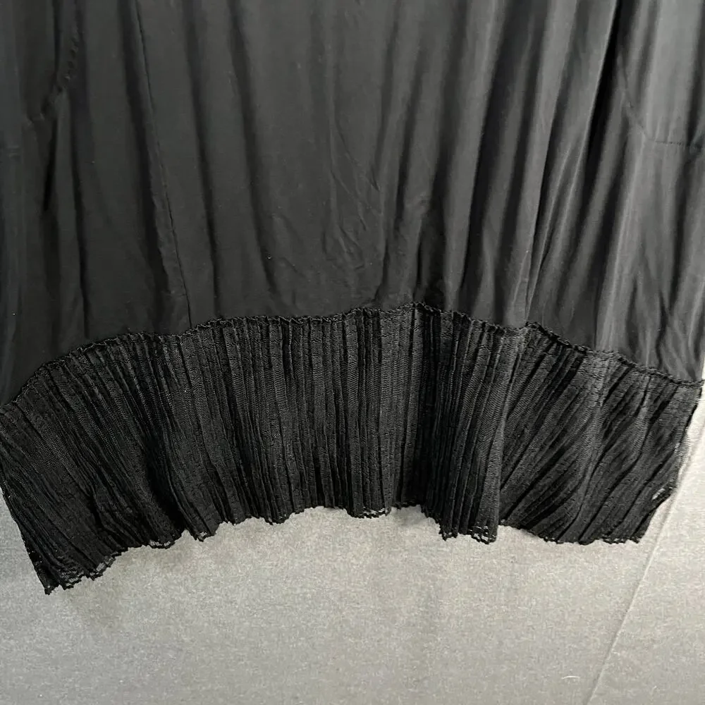 LOGO by Lori Goldstein Regular Rayon 230 Dress with Broomstick Black, Medium - Picture 5 of 9